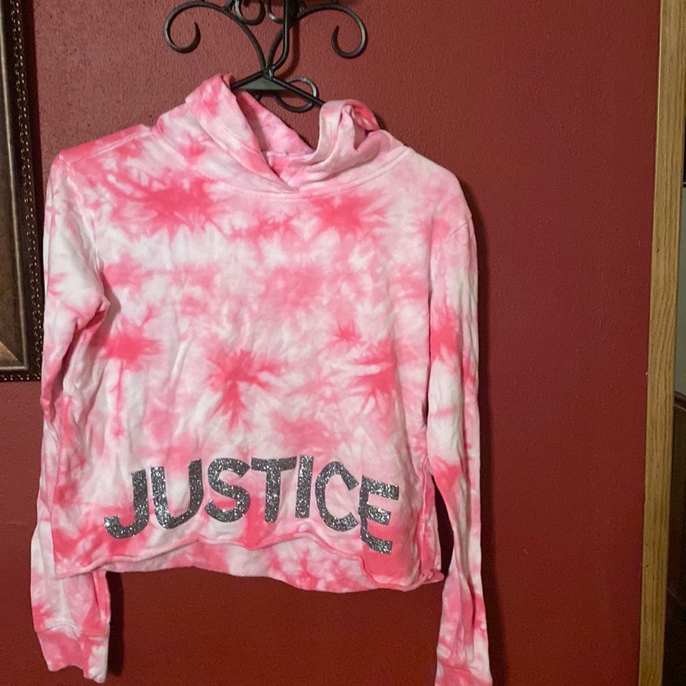 Kids Tie-dye justice crop top